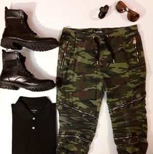 #111 ENCRYPTED MOTO CAMO MILITARY CARGO JOGGERS